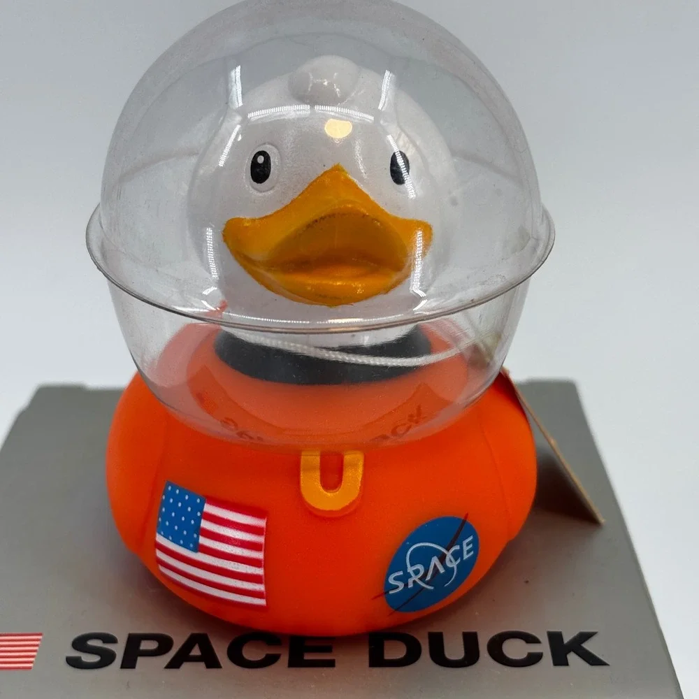 Bud Space‎ Duck Astronaut Orange NASA Inspired Rubber Duck Collectible NIB 2006